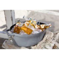 Staub Cocotte 31 Cm, Oval, Graphit-Grau, Gusseisen -Staub Geschäft 000010999