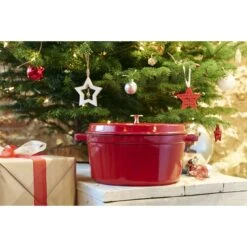 Staub Cocotte 30 Cm, Rund, Kirsch-Rot, Gusseisen 13 Staub Cocotte 30 Cm, Rund, Kirsch-Rot, Gusseisen -Staub Geschäft 000011021