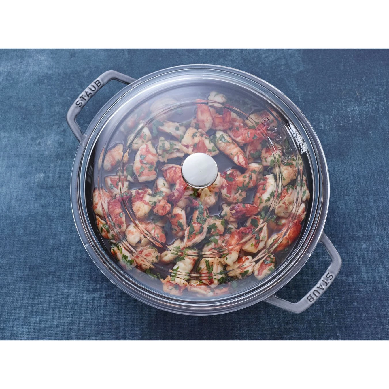 Staub Gewölbter Glasdeckel 26 Cm, Glas 5 Staub Gewölbter Glasdeckel 26 Cm, Glas – Bild 3