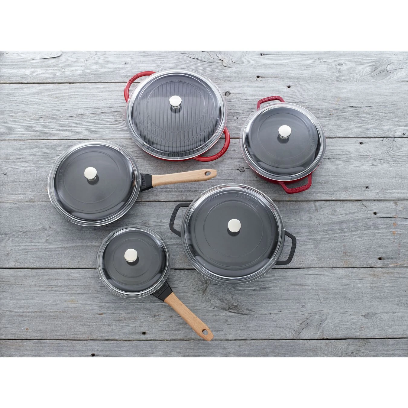 Staub Gewölbter Glasdeckel 30 Cm, Glas 4 Staub Gewölbter Glasdeckel 30 Cm, Glas – Bild 2