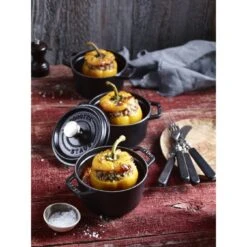 Staub Cocotte 14 Cm, Rund, Schwarz, Gusseisen 12 Staub Cocotte 14 Cm, Rund, Schwarz, Gusseisen -Staub Geschäft 000017042