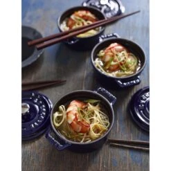 Staub Mini Cocotte 10 Cm, Rund, Dunkelblau, Gusseisen -Staub Geschäft 000017081