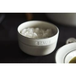 Staub Schüssel 10 Cm, Keramik, Weisser Trüffel 12 Staub Schüssel 10 Cm, Keramik, Weisser Trüffel -Staub Geschäft 000019560