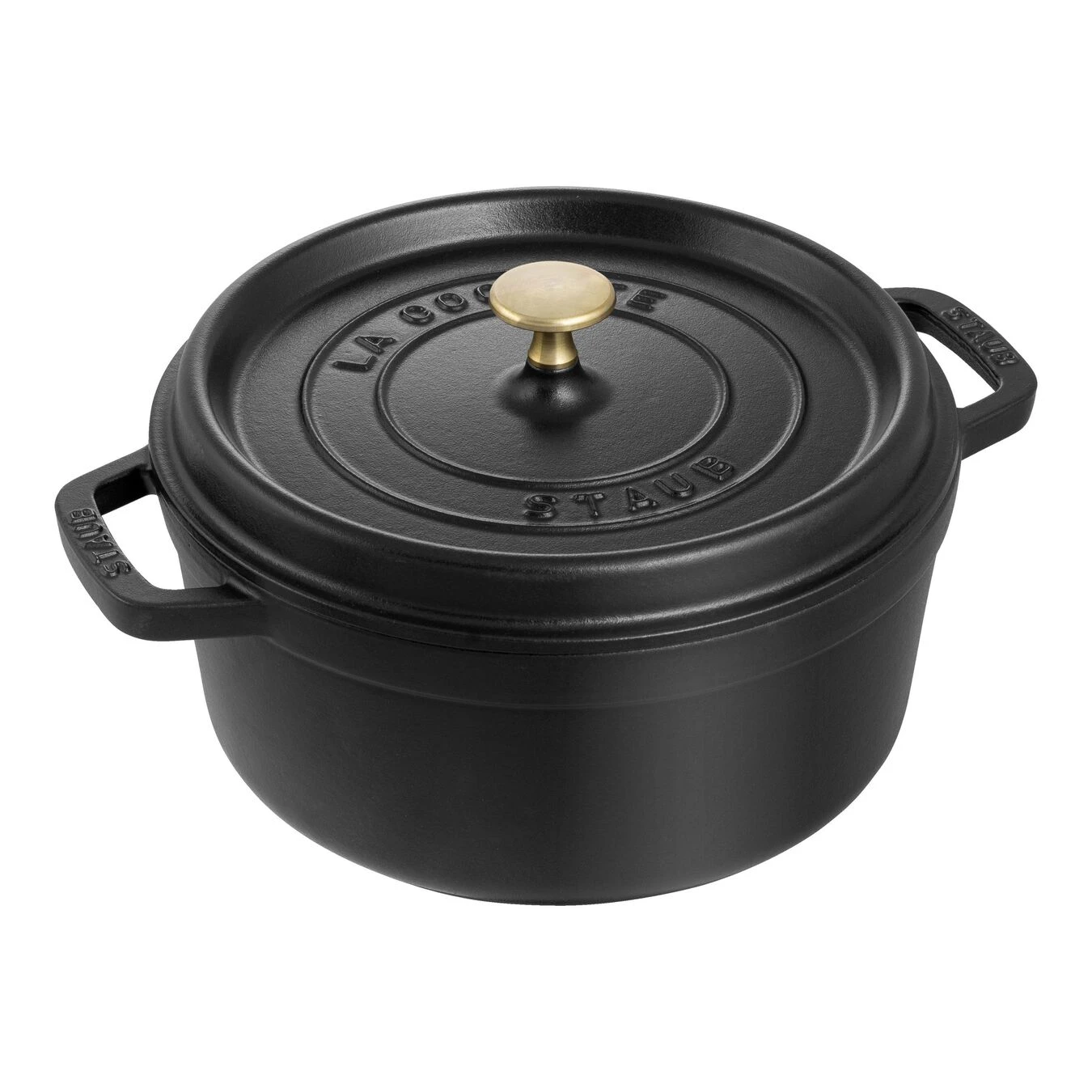 Staub Cocotte 24 Cm, Rund, Schwarz, Gusseisen 3 Staub Cocotte 24 Cm, Rund, Schwarz, Gusseisen