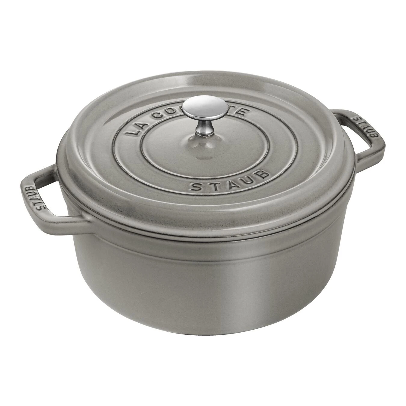Staub Cocotte 24 Cm, Rund, Graphit-Grau, Gusseisen 3 Staub Cocotte 24 Cm, Rund, Graphit-Grau, Gusseisen
