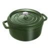Staub Cocotte 24 Cm, Rund, Basilikum-Grün, Gusseisen -Staub Geschäft 1003973 2