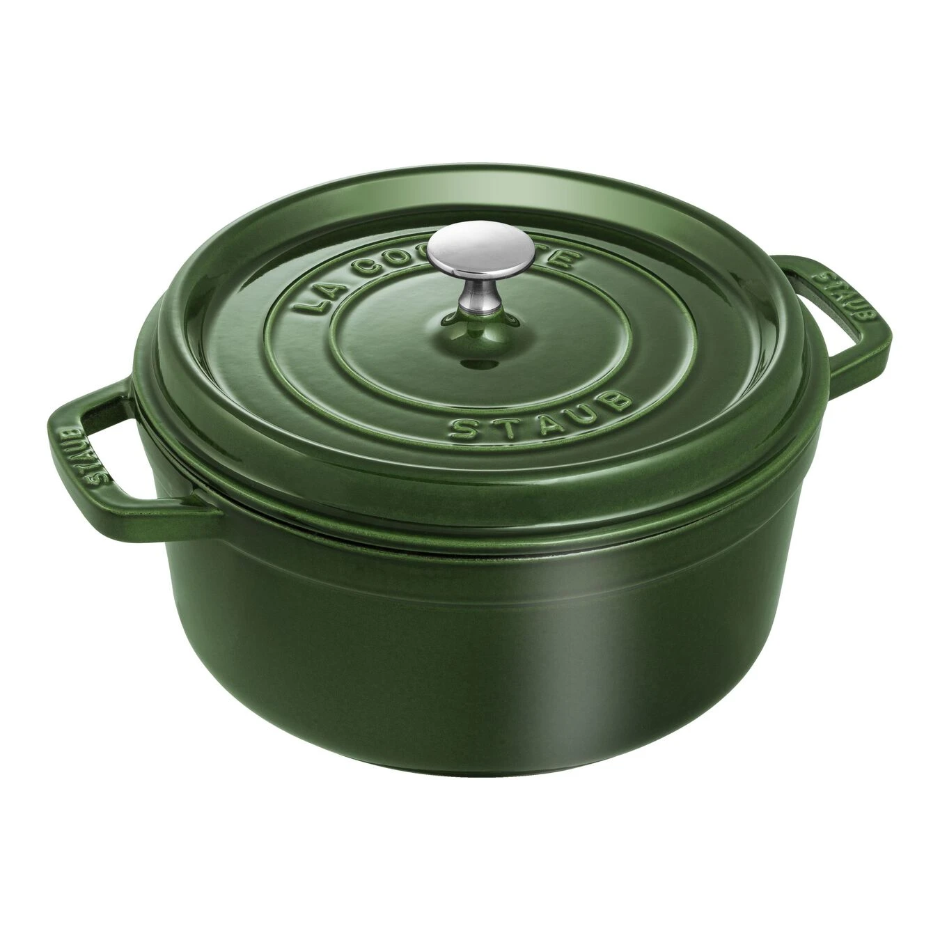 Staub Cocotte 24 Cm, Rund, Basilikum-Grün, Gusseisen 3 Staub Cocotte 24 Cm, Rund, Basilikum-Grün, Gusseisen