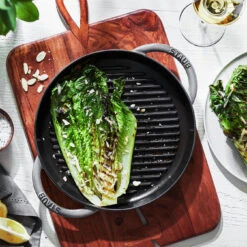 Staub Grillpfanne 26 Cm, Rund, Graphit-Grau, Gusseisen -Staub Geschäft 1203018 LS 02