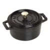 Staub Mini Cocotte 10 Cm, Rund, Schwarz, Gusseisen -Staub Geschäft 40500 101 0 1