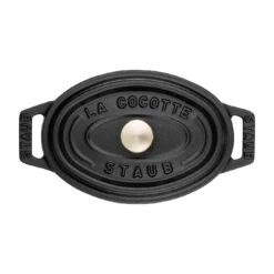 Staub Mini Cocotte 11 Cm, Oval, Schwarz, Gusseisen 10 Staub Mini Cocotte 11 Cm, Oval, Schwarz, Gusseisen -Staub Geschäft 40500 111 0 3