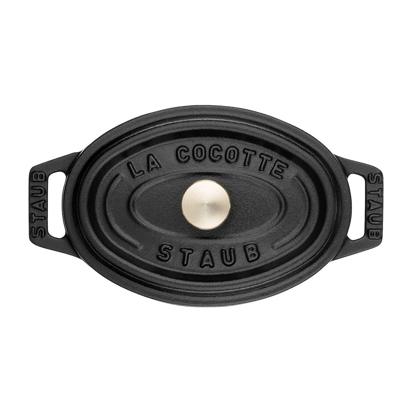 Staub Mini Cocotte 11 Cm, Oval, Schwarz, Gusseisen 5 Staub Mini Cocotte 11 Cm, Oval, Schwarz, Gusseisen – Bild 3