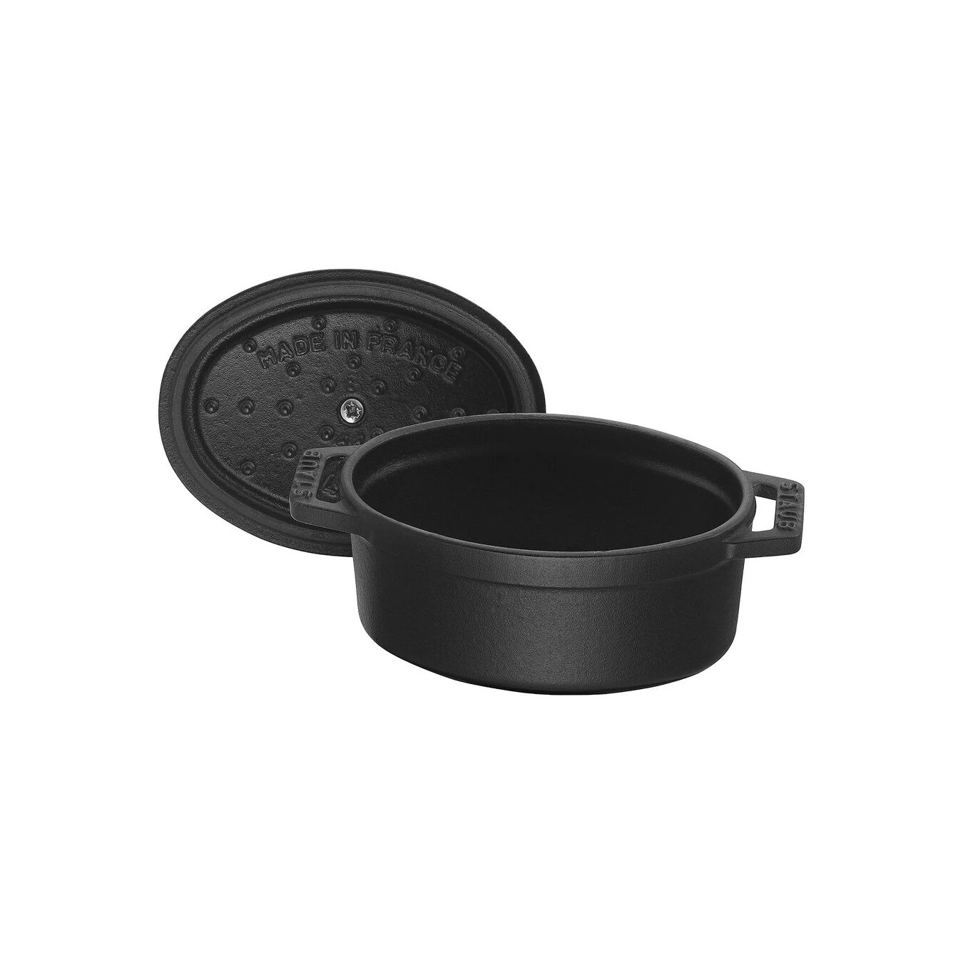 Staub Mini Cocotte 11 Cm, Oval, Schwarz, Gusseisen 8 Staub Mini Cocotte 11 Cm, Oval, Schwarz, Gusseisen – Bild 6