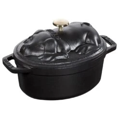 Alternative view of Staub Cocotte 17 Cm, Oval, Schwarz, Gusseisen