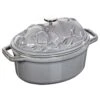 Staub Cocotte 17 Cm, Oval, Graphit-Grau, Gusseisen -Staub Geschäft 40500 176 0 1