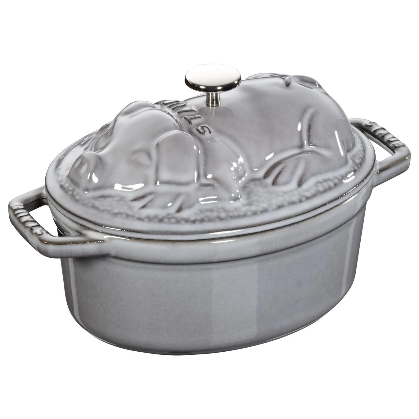Staub Cocotte 17 Cm, Oval, Graphit-Grau, Gusseisen 3 Staub Cocotte 17 Cm, Oval, Graphit-Grau, Gusseisen