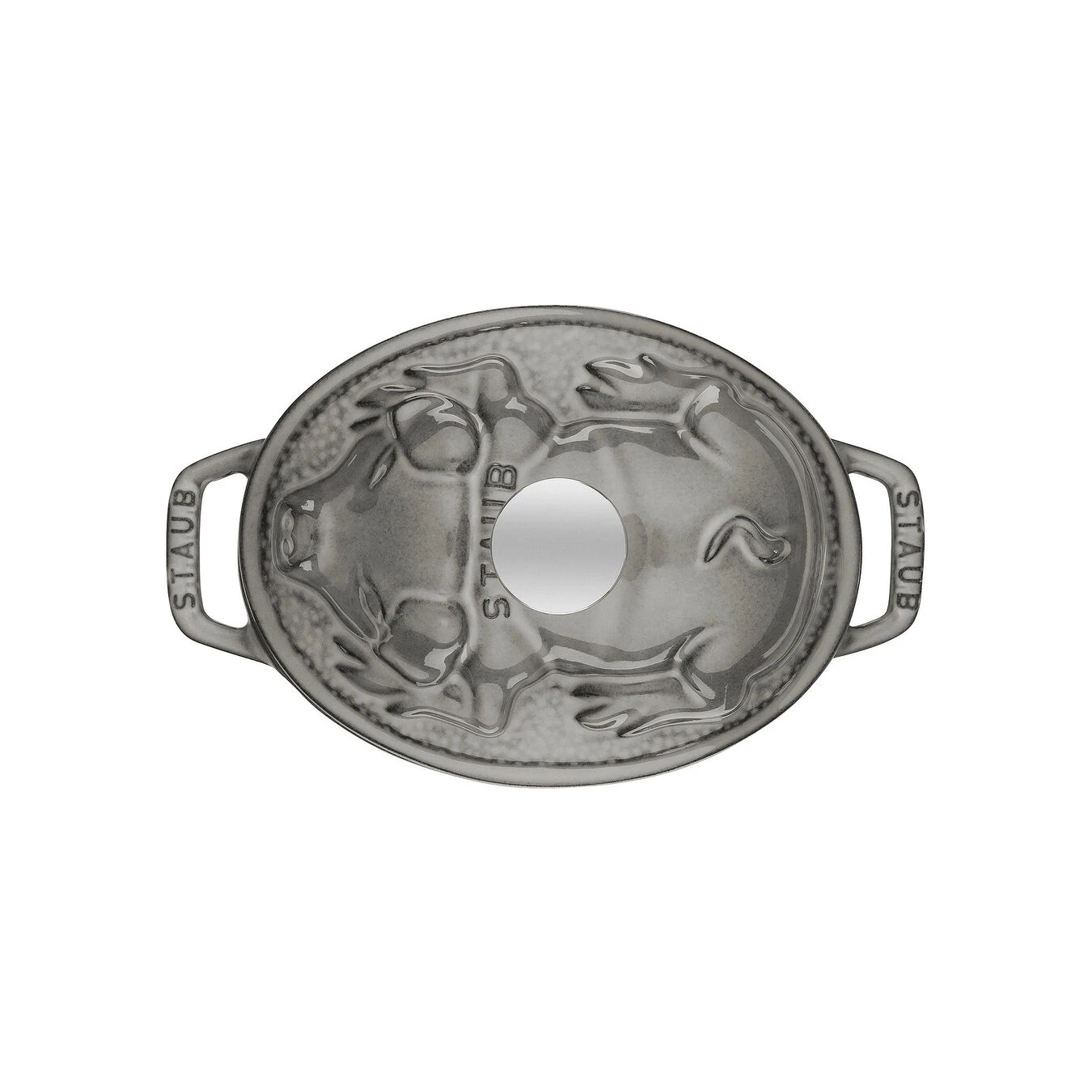 Staub Cocotte 17 Cm, Oval, Graphit-Grau, Gusseisen 5 Staub Cocotte 17 Cm, Oval, Graphit-Grau, Gusseisen – Bild 3