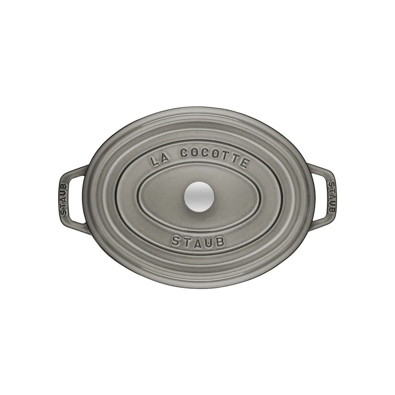Staub Cocotte 15 Cm, Oval, Graphit-Grau, Gusseisen 4 Staub Cocotte 15 Cm, Oval, Graphit-Grau, Gusseisen – Bild 2