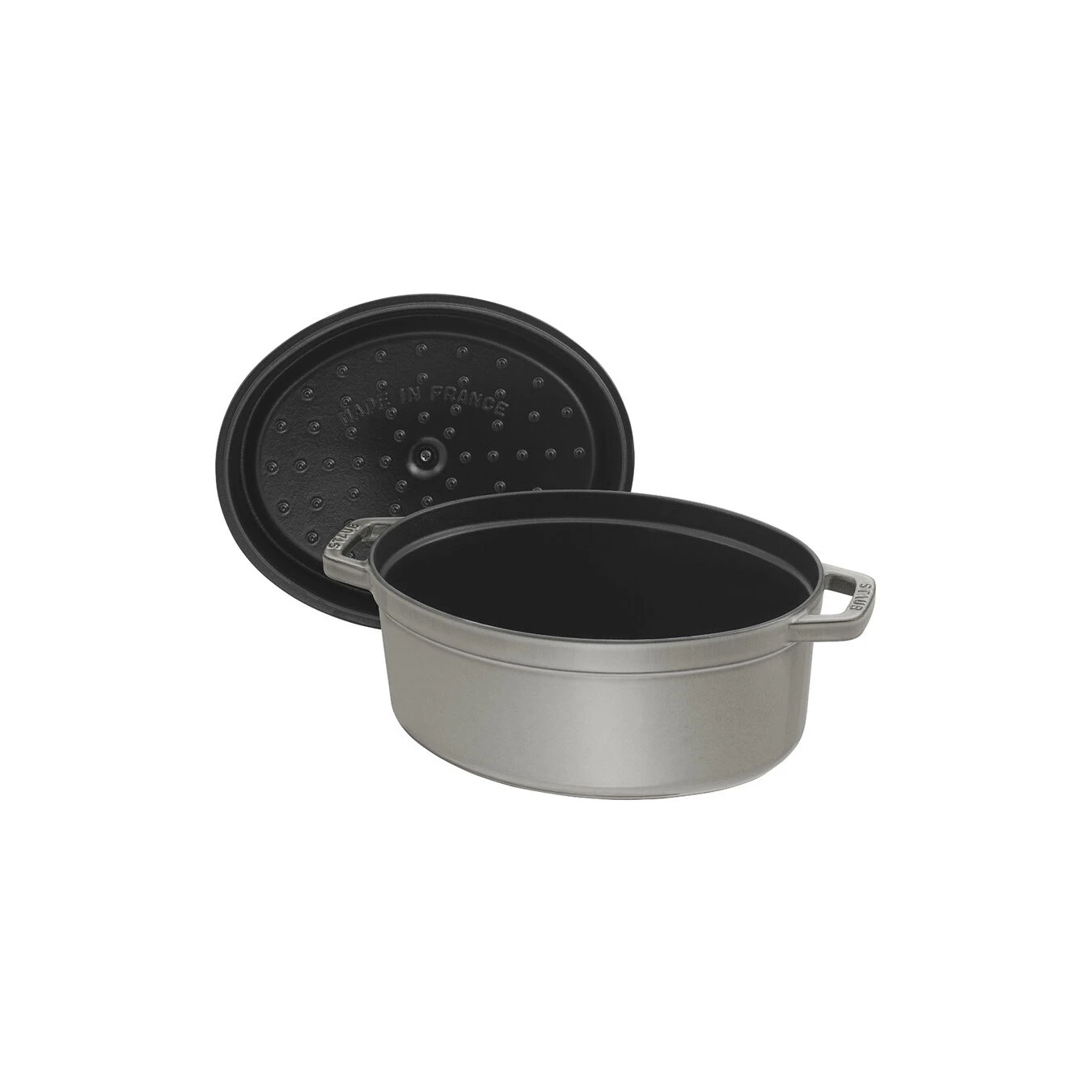 Staub Cocotte 29 Cm, Oval, Graphit-Grau, Gusseisen 6 Staub Cocotte 29 Cm, Oval, Graphit-Grau, Gusseisen – Bild 4