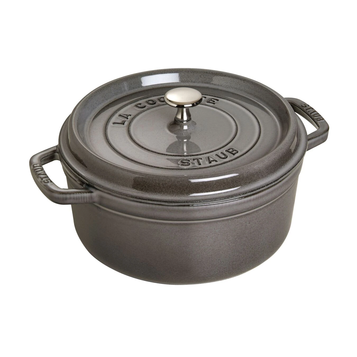 Staub Cocotte 18 Cm, Rund, Graphit-Grau, Gusseisen 3 Staub Cocotte 18 Cm, Rund, Graphit-Grau, Gusseisen