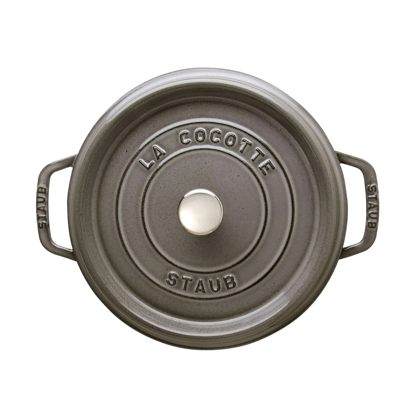 Staub Cocotte 24 Cm, Rund, Graphit-Grau, Gusseisen 4 Staub Cocotte 24 Cm, Rund, Graphit-Grau, Gusseisen – Bild 2