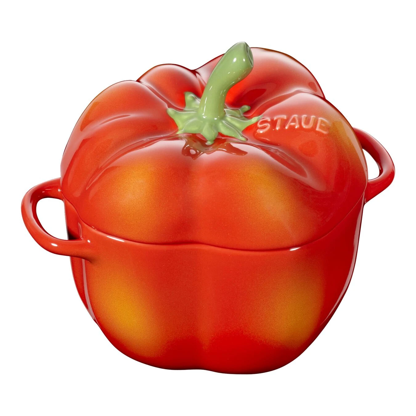 Staub Cocotte 11 Cm, Paprika, Orange-Rot, Keramik 3 Staub Cocotte 11 Cm, Paprika, Orange-Rot, Keramik