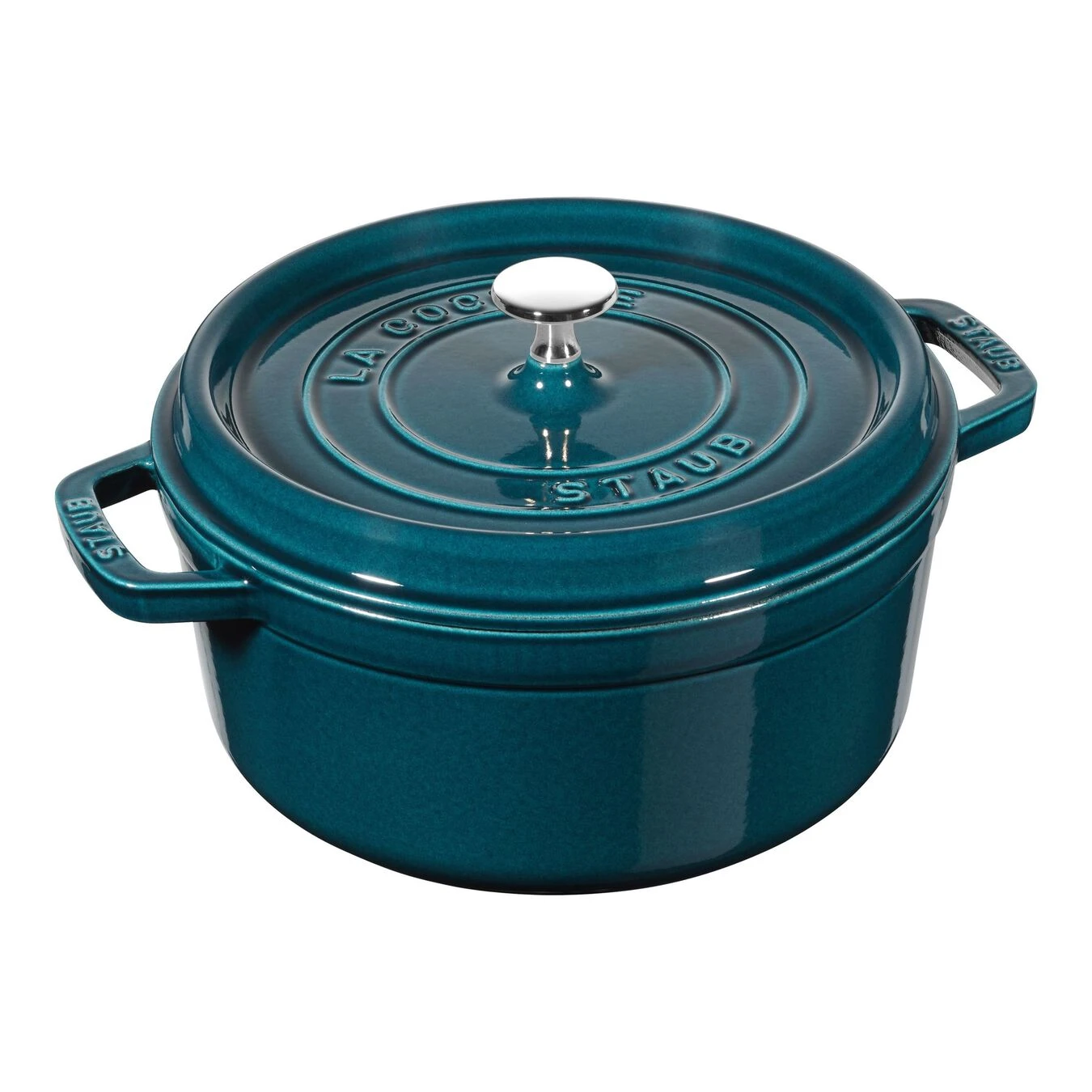 Staub Cocotte 22 Cm, Rund, La-Mer, Gusseisen 3 Staub Cocotte 22 Cm, Rund, La-Mer, Gusseisen