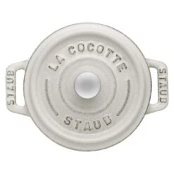 Staub Mini Cocotte 10 Cm, Rund, Weisser Trüffel, Gusseisen -Staub Geschäft 40501408 3