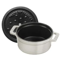 Staub Mini Cocotte 10 Cm, Rund, Weisser Trüffel, Gusseisen -Staub Geschäft 40501408 5