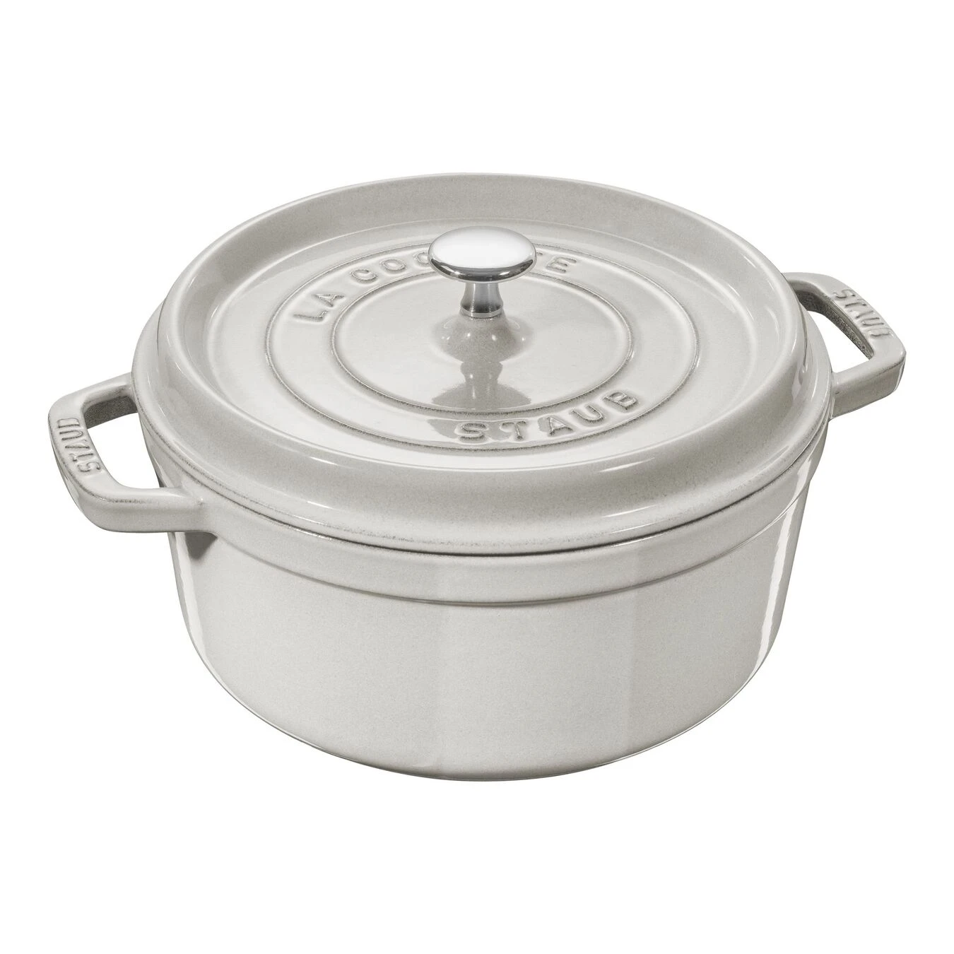 Staub Cocotte 22 Cm, Rund, Weisser Trüffel, Gusseisen 3 Staub Cocotte 22 Cm, Rund, Weisser Trüffel, Gusseisen