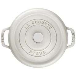 Staub Cocotte 26 Cm, Rund, Weisser Trüffel, Gusseisen -Staub Geschäft 40501413 2