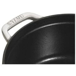 Staub Cocotte 26 Cm, Rund, Weisser Trüffel, Gusseisen -Staub Geschäft 40501413 4