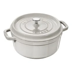 Staub Cocotte 28 Cm, Rund, Weisser TrĂĽffel, Gusseisen