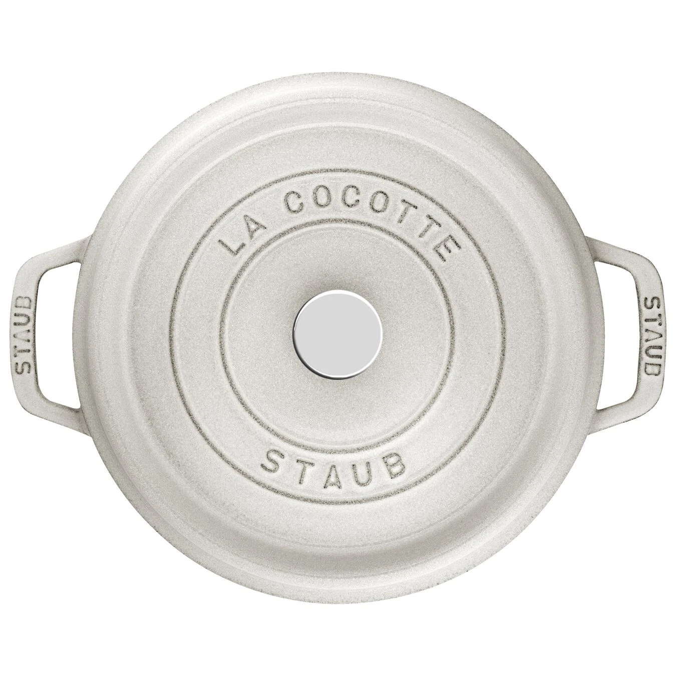 Staub Cocotte 28 Cm, Rund, Weisser Trüffel, Gusseisen – Bild 3