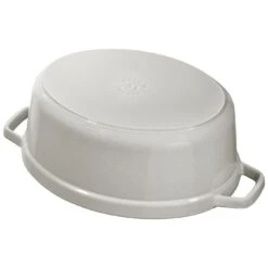Staub Cocotte 31 Cm, Oval, Weisser Trüffel, Gusseisen -Staub Geschäft 40501416 4