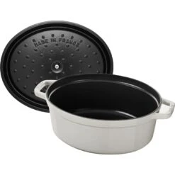 Staub Cocotte 23 Cm, Oval, Weisser Trüffel, Gusseisen -Staub Geschäft 40501421 5