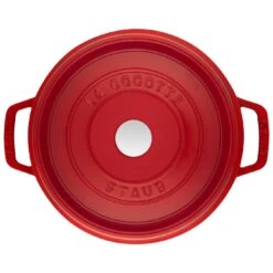 Staub Cocotte Tief 24 Cm, Rund, Kirsch-Rot, Gusseisen 10 Staub Cocotte Tief 24 Cm, Rund, Kirsch-Rot, Gusseisen -Staub Geschäft 40501485 3