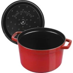 Staub Cocotte Tief 24 Cm, Rund, Kirsch-Rot, Gusseisen 12 Staub Cocotte Tief 24 Cm, Rund, Kirsch-Rot, Gusseisen -Staub Geschäft 40501485 5