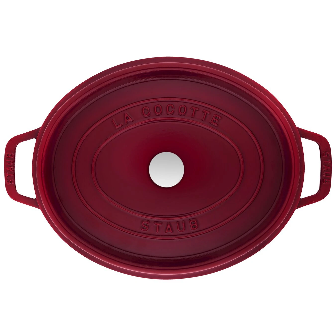 Staub Cocotte 31 Cm, Oval, Bordeaux, Gusseisen 5 Staub Cocotte 31 Cm, Oval, Bordeaux, Gusseisen – Bild 3