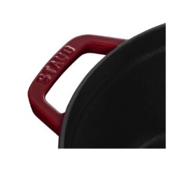 Alternative view of Staub Cocotte 26 Cm, Rund, Bordeaux, Gusseisen