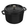 Staub Cocotte Tief 24 Cm, Rund, Schwarz, Gusseisen 2 Staub Cocotte Tief 24 Cm, Rund, Schwarz, Gusseisen -Staub Geschäft 40502285