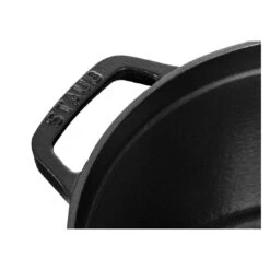 Alternative view of Staub Cocotte Tief 24 Cm, Rund, Schwarz, Gusseisen