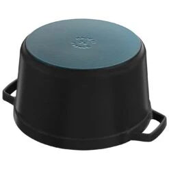 Staub Cocotte Tief 24 Cm, Rund, Schwarz, Gusseisen 11 Staub Cocotte Tief 24 Cm, Rund, Schwarz, Gusseisen -Staub Geschäft 40502285 4