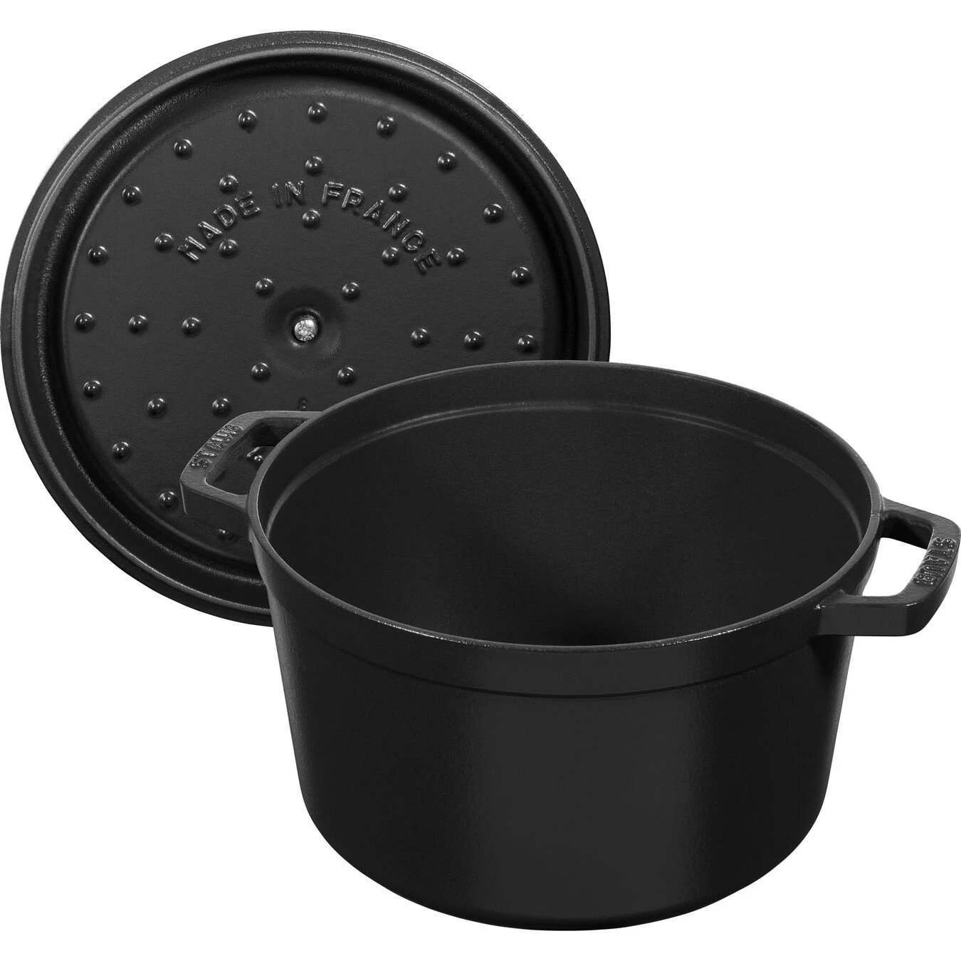Staub Cocotte Tief 24 Cm, Rund, Schwarz, Gusseisen 7 Staub Cocotte Tief 24 Cm, Rund, Schwarz, Gusseisen – Bild 5