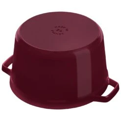 Staub Cocotte Tief 24 Cm, Rund, Bordeaux, Gusseisen -Staub Geschäft 40506566 4