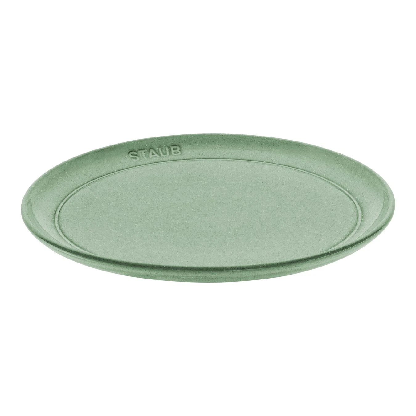 Staub Teller Flach 22 Cm, Keramik, Salbeigrün 3 Staub Teller Flach 22 Cm, Keramik, Salbeigrün