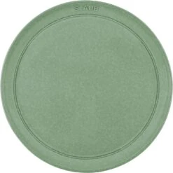 Alternative view of Staub Teller Flach 26 Cm, Keramik, Salbeigrün