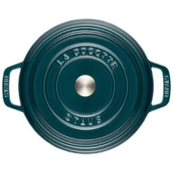 Alternative view of Staub Cocotte 24 Cm, Rund, La-Mer, Gusseisen