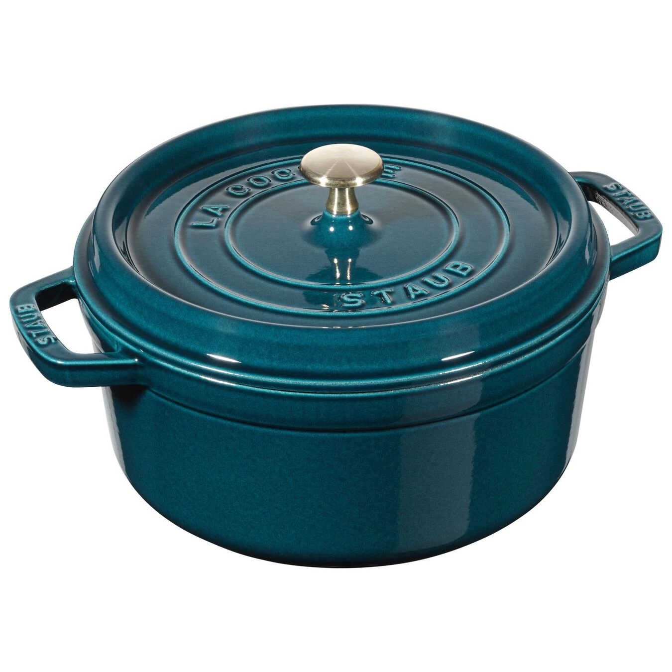 Staub Cocotte 24 Cm, Rund, La-Mer, Gusseisen 3 Staub Cocotte 24 Cm, Rund, La-Mer, Gusseisen