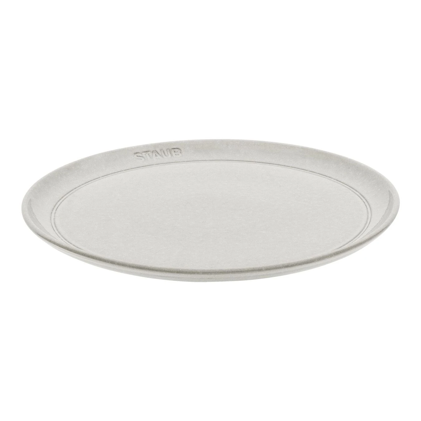 Staub Teller Flach 26 Cm, Keramik, Weisser Trüffel 3 Staub Teller Flach 26 Cm, Keramik, Weisser Trüffel