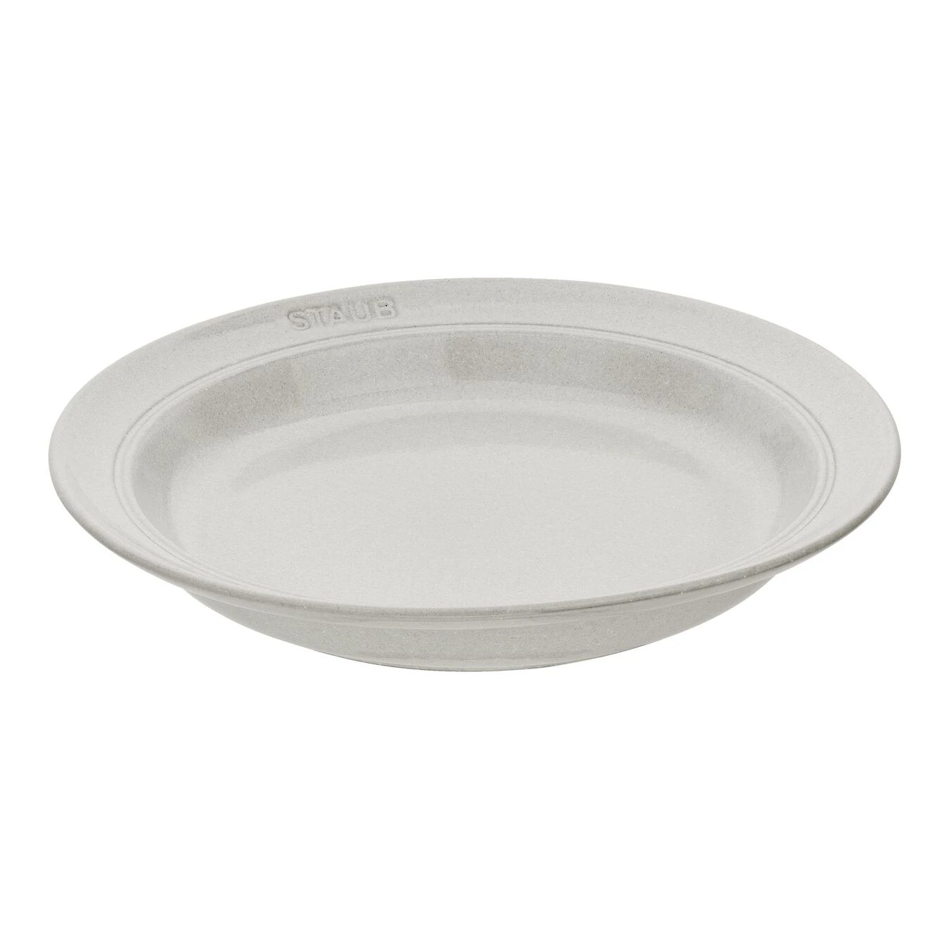 Staub Teller 24 Cm, Keramik, Weisser Trüffel 3 Staub Teller 24 Cm, Keramik, Weisser Trüffel